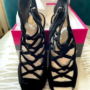 Vince Camuto open toe booties